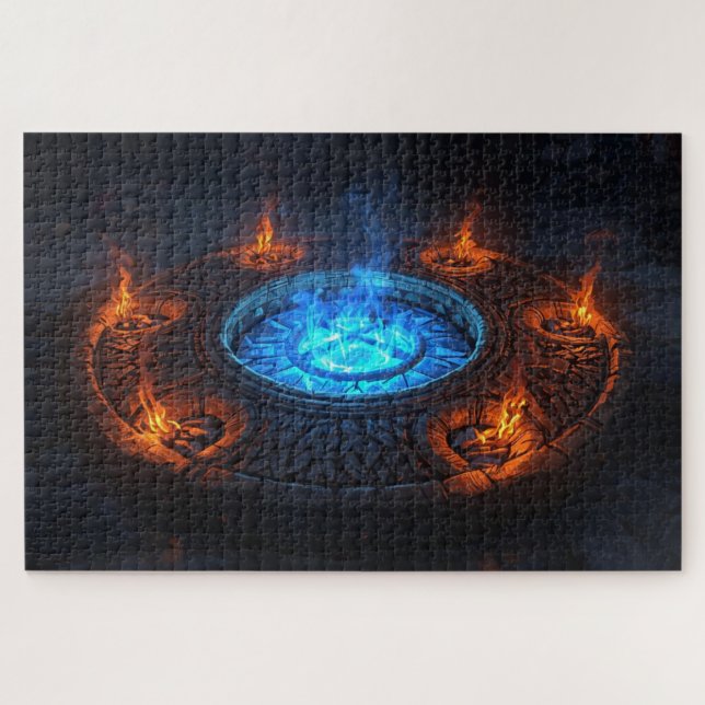 Puzzle de cercle de runes vikings (Horizontal)