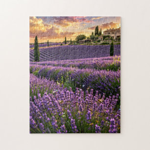 Puzzle de champ de lavande