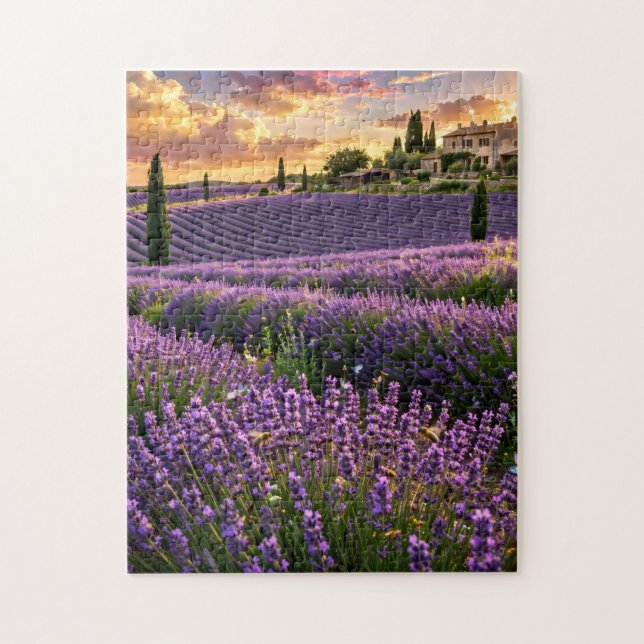 Puzzle de champ de lavande (Vertical)
