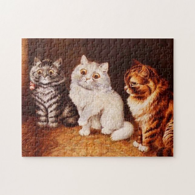 Puzzle de chat, chats de Louis Wain (Horizontal)