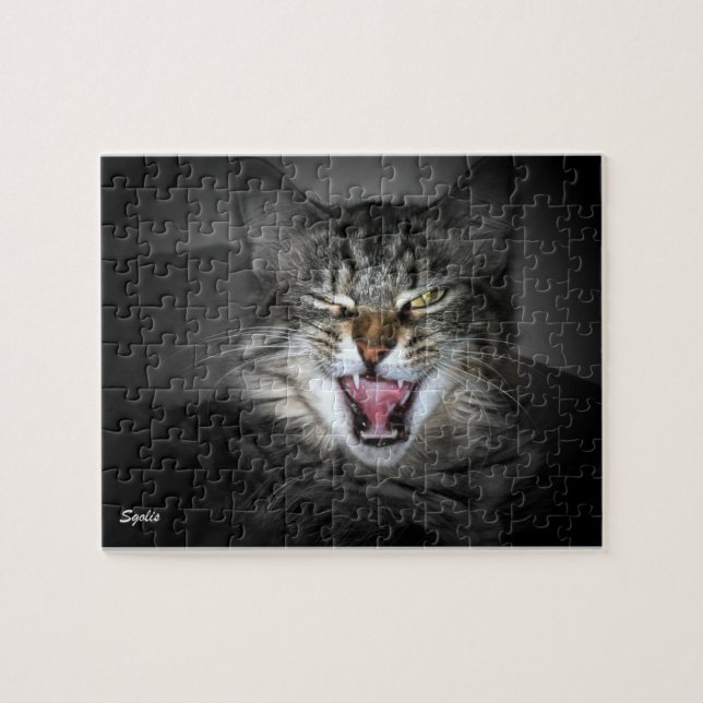 Puzzle de chat de Maine Coon (Horizontal)