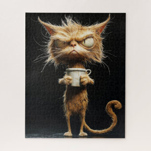 Puzzle de chat en colère