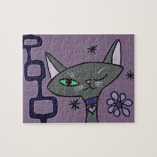 Puzzle de chat moderne du siècle (Horizontal)