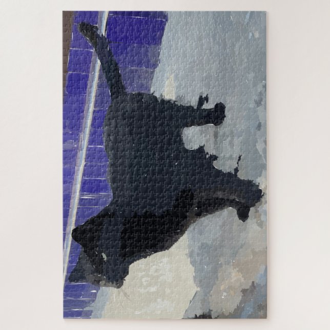 Puzzle de chat noir (Vertical)