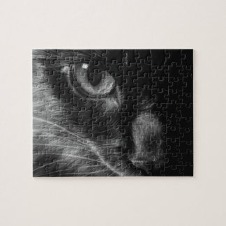 Puzzle de chat noir