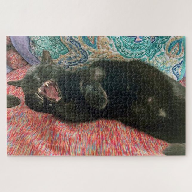 Puzzle de chat noir (Horizontal)