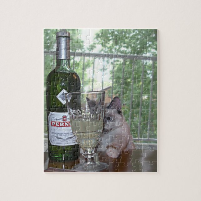 Puzzle de chaton d'absinthe (Vertical)