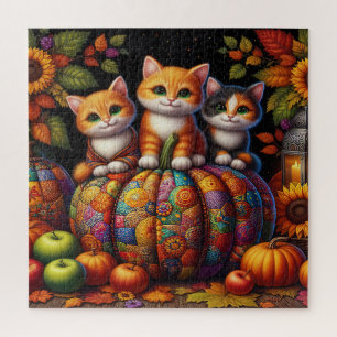 Puzzle de chats d'automne