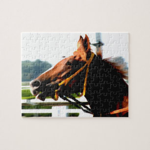 Puzzle de cheval de course