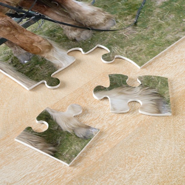 Puzzle de chevaux de Shire (Côté)