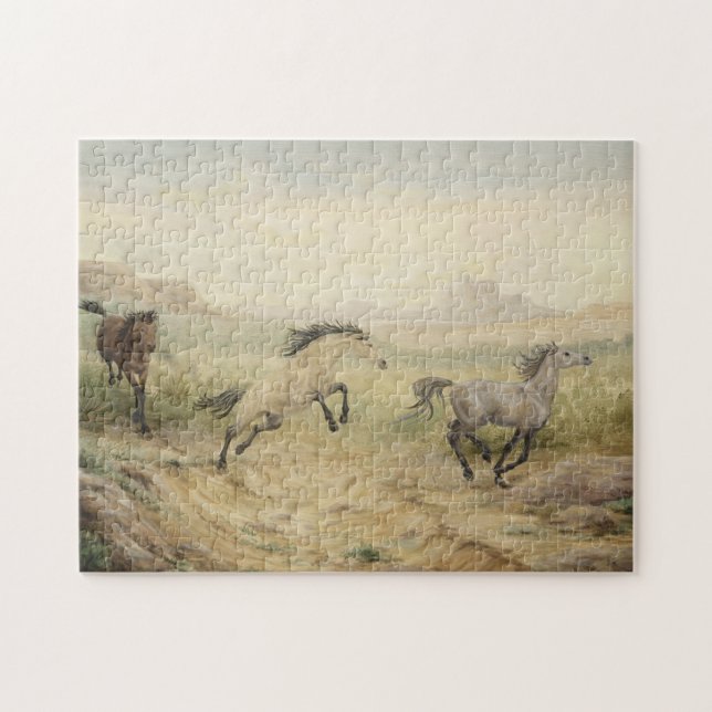 Puzzle de chevaux sauvages (Horizontal)