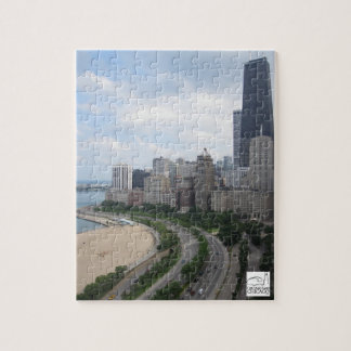 Puzzle de Chicago de plage de rue de chêne