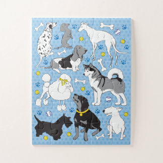 Puzzle de chien 11x14 pour enfants à aveugle
