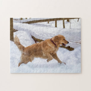 Puzzle de chien de golden retriever