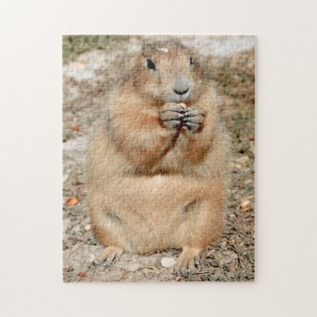 Puzzle de chien de prairie grignotant (Vertical)