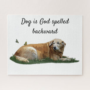 Puzzle de Chien de race mixte jaune du Labrador