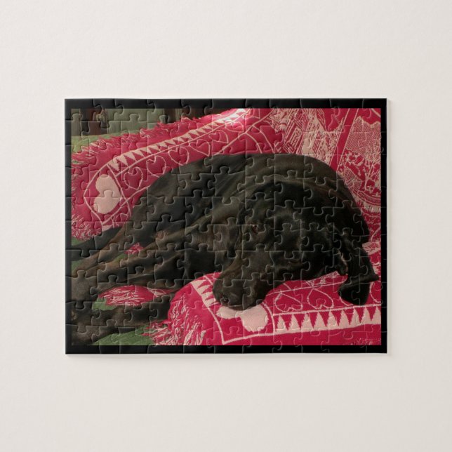 Puzzle de chien endormi (Horizontal)