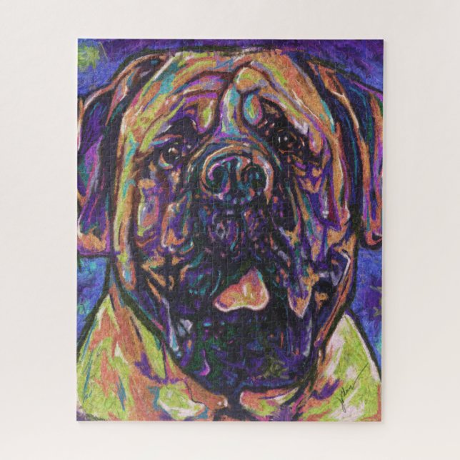 Puzzle de chien mastiff (Vertical)