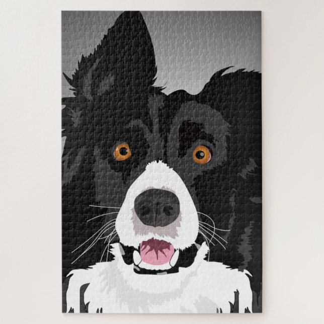 Puzzle de chien surpris - J'adore mes animaux de c (Vertical)