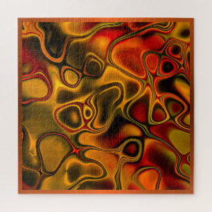 Puzzle de chocolat fondu