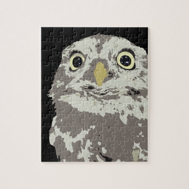 Puzzle de Chouette d'argent (Vertical)