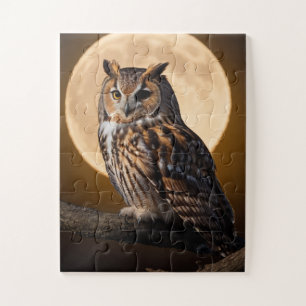 Puzzle de Chouette Lune : Amusant, Cadeau Éducatif