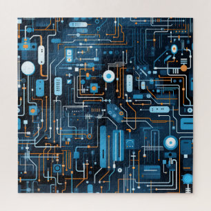 Puzzle de circuits électroniques