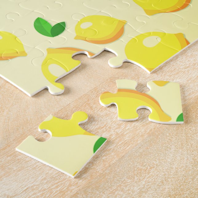 Puzzle de citron jaune (Côté)