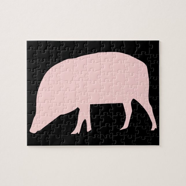 Puzzle de cochon rose (Horizontal)