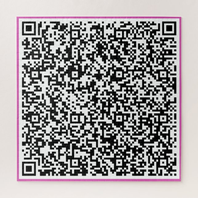 Puzzle de code QR personnalisé Exemple Votre cadea (Vertical)