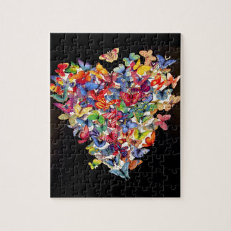 Puzzle de coeur de papillon