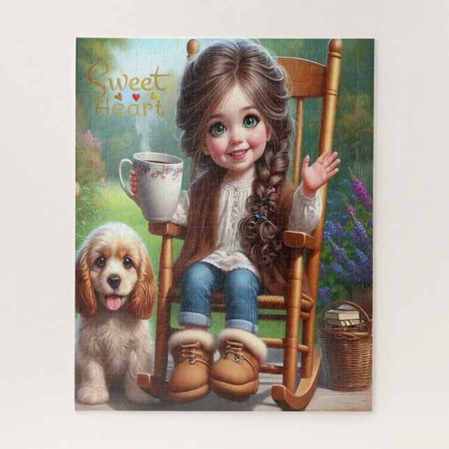 Puzzle de coeur doux (Vertical)