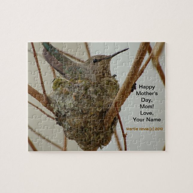 Puzzle de colibri mère par Blue Beach Song (Horizontal)