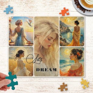 Puzzle de collage d'art fin personnalisé pour femm