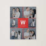 Puzzle de collage de photos couleur modifiable de<br><div class="desc">Les cadeaux photo font les meilleurs cadeaux ! Facile à personnaliser avec votre texte et/ou photo(s) pour un look personnalisé. Conçu par Berry Berry Sweet. Voir d'autres designs sur www.berryberrysweet.com</div>