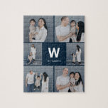 Puzzle de collage de photos couleur modifiable de<br><div class="desc">Les cadeaux photo font les meilleurs cadeaux ! Facile à personnaliser avec votre texte et/ou photo(s) pour un look personnalisé. Conçu par Berry Berry Sweet. Voir d'autres designs sur www.berryberrysweet.com</div>