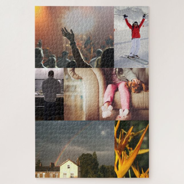 Puzzle de collage de photos personnalisé (Vertical)