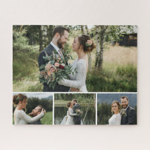 Puzzle de collage photo personnalisé moderne 4 pho