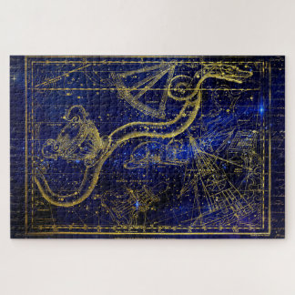 puzzle de constellation de chat et de serpent