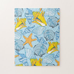 Puzzle de coquilles 11x14 pour les aveugles de cou