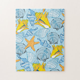 Puzzle de coquilles 11x14 pour les aveugles de cou