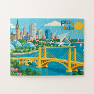 Puzzle de couleur de rendez-vous amusant pour les