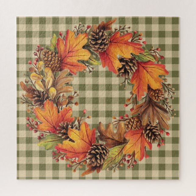 Puzzle de couronne d'automne (Vertical)