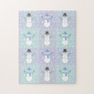 Puzzle de courtepoint d'hiver