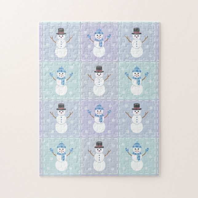 Puzzle de courtepoint d'hiver (Vertical)
