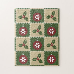 Puzzle de courtepointe de Noël
