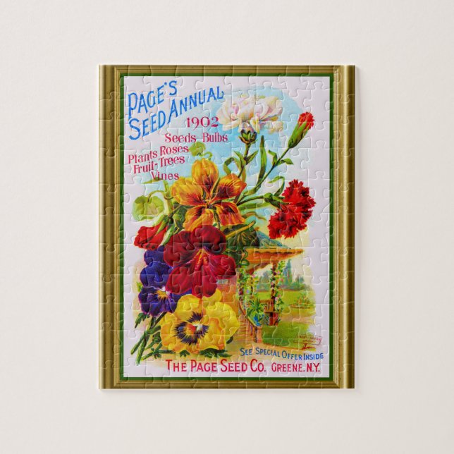 Puzzle de couverture du catalogue des semences vin (Vertical)