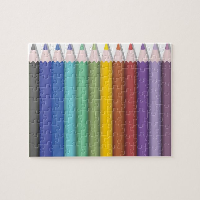 Puzzle de crayon coloré (Horizontal)