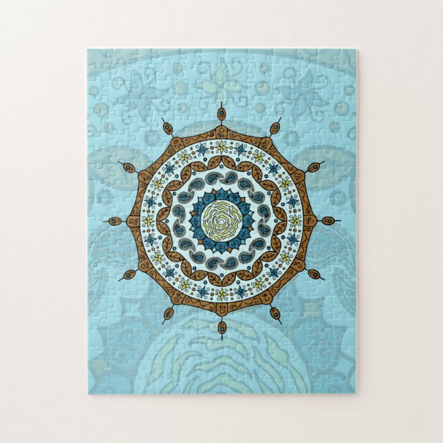 Puzzle de cuivre Imaginaire Mehndi (Vertical)