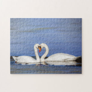 Puzzle de cygne d'amour d'hiver